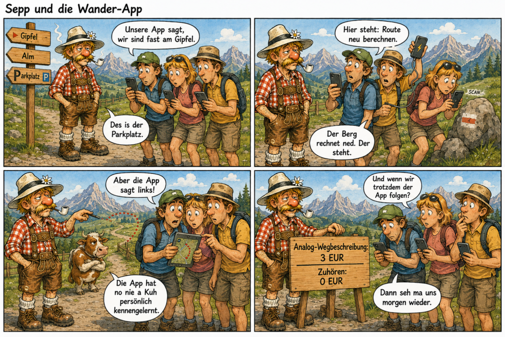Sepp und die Wander-App